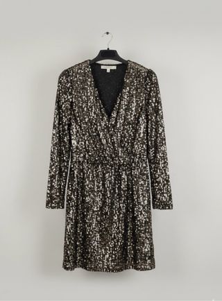 Abito Rinascimento Paillettes Nero Oro