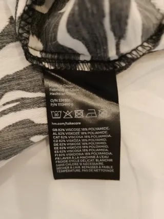 Vestido H&M estampado cebra
