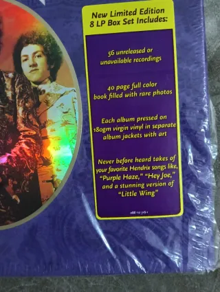 HENDRIX,VELVET BOX 1a ED 2000,8VINILOS. SELLADA!!!