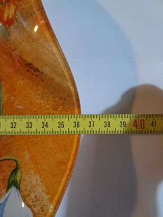 centrotavola vassoio piatto  in vetro allefors nar