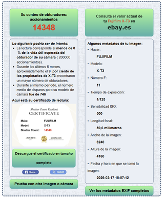 Cámara Fujifilm X-T3