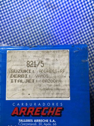 Carburador Amal 821/5 Derbi,  Suzuki, Italjet