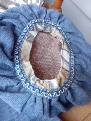 Traje medieval niño beige y azul