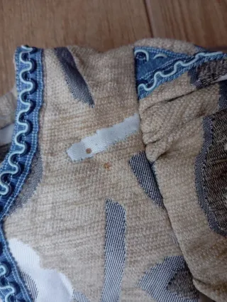 Traje medieval niño beige y azul