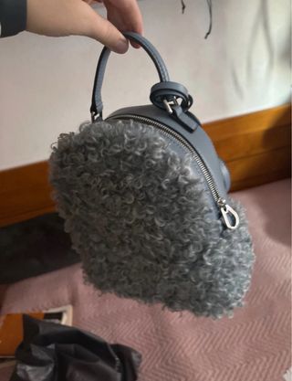 Mochila Tous azul con pelo