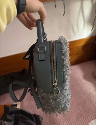 Mochila Tous azul con pelo