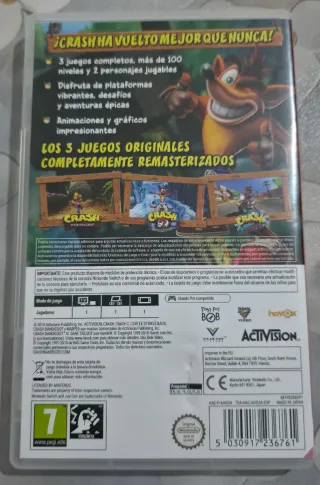 Crash Bandicoot N. Sane Trilogy Nintendo Switch