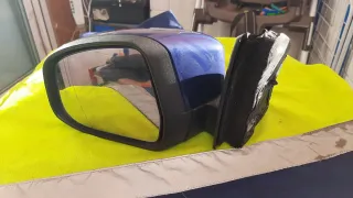 Espejo retrovisor izquierdo azul