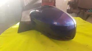 Espejo retrovisor izquierdo azul