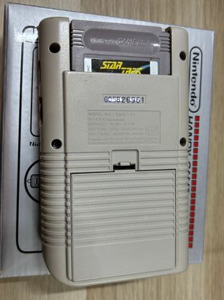 Game Boy Beige restaurato + Scatola (repro)+ Gioco