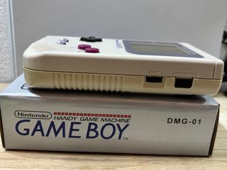 Game Boy Beige restaurato + Scatola (repro)+ Gioco