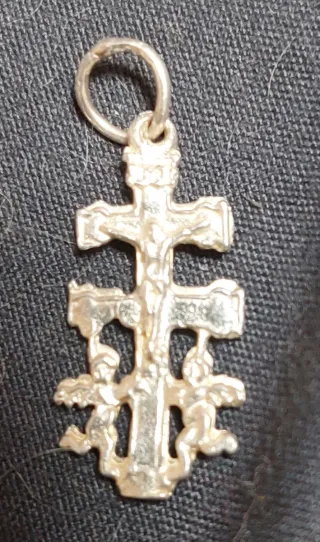 Colgante Cruz de Caravaca de Plata