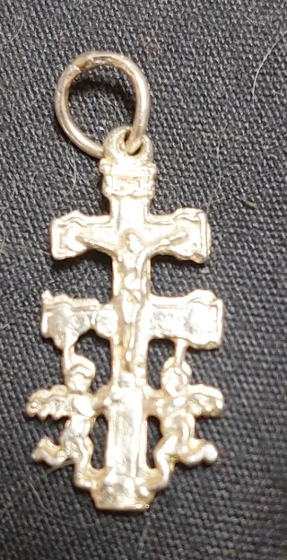 Colgante Cruz de Caravaca de Plata