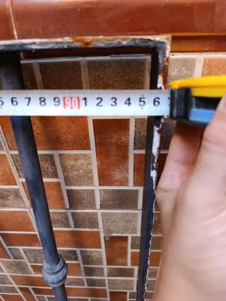 Reja de hierro macizo 120x90