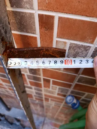 Reja de hierro macizo 120x90