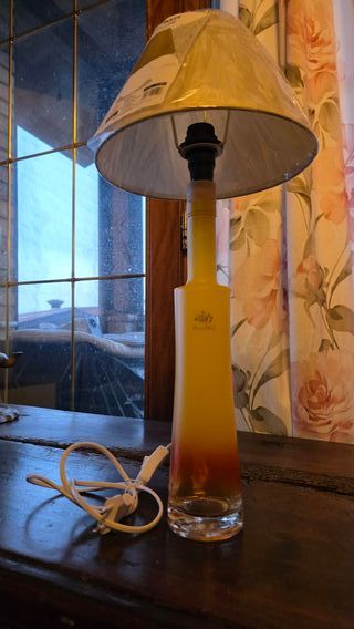 Lampada su bottiglia Pagura tessuto vetro