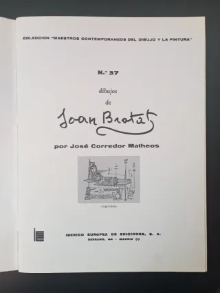 Cuadernos de arte, dibujos de Joan Brotat