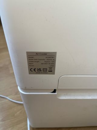 Climatizador Evaporativo Portátil Blanco