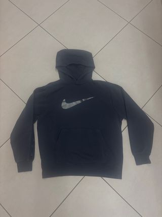 Felpa Nike blu con logo argentato taglia M