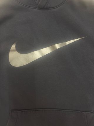Felpa Nike blu con logo argentato taglia M