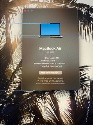 MacBook Air M1 2020 8GB - Schermo difettoso