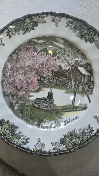 Lote 9 Platos Johnson Bros 'The Lily Pond'