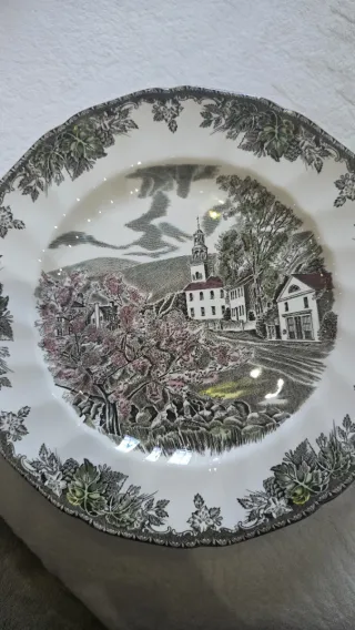 Lote 9 Platos Johnson Bros 'The Lily Pond'