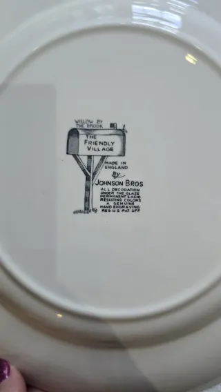 Lote 9 Platos Johnson Bros 'The Lily Pond'