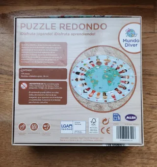 Puzzle Redondo Mundo Diver 108 Piezas