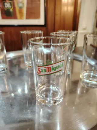 6 Vasos Cerveza San Miguel
