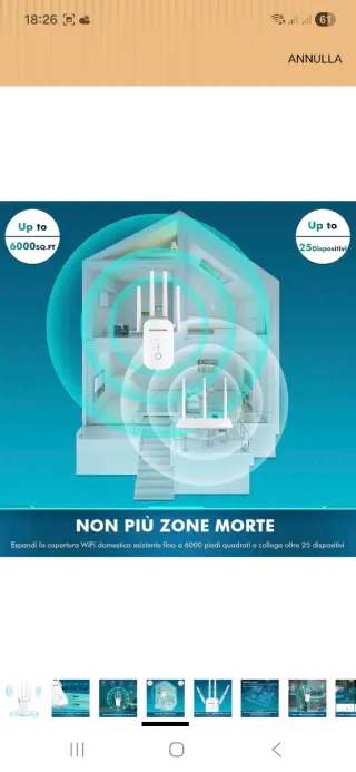 Ripetitore WiFi WONLINK 1200Mbps Potente