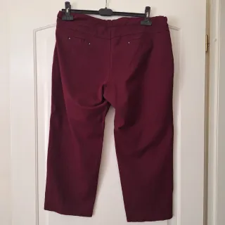 Pantaloni donna bordeaux