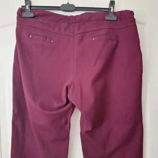 Pantaloni donna bordeaux