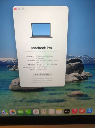 MACBOOK PRO 2020 I5/16/512
