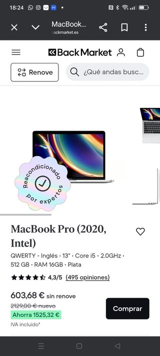 MACBOOK PRO 2020 I5/16/512