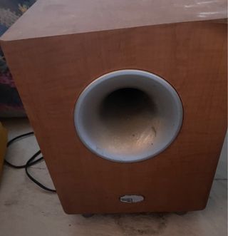 Altavoz Home Cinema Madera y Plata