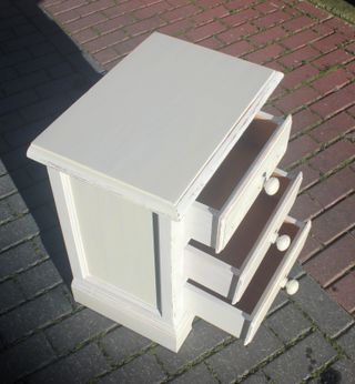 2 Mesitas de Noche Madera Blancas