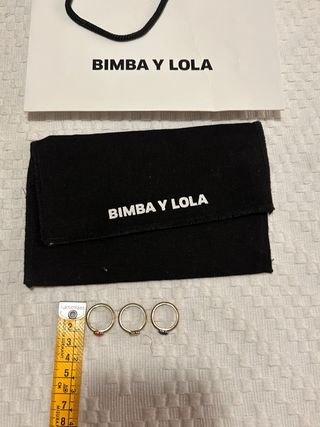 3 Anillos Bimba y Lola Corazón Oro