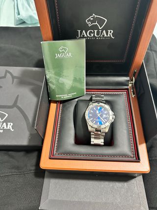 Reloj Jaguar Suizo Azul y Plateado