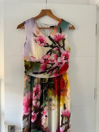 Vestido Smashed Lemon Largo Estampado Floral Talla