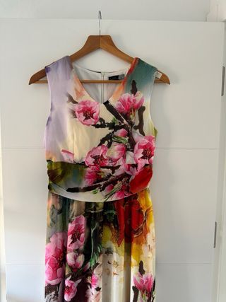 Vestido Smashed Lemon Largo Estampado Floral Talla