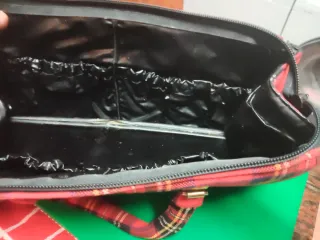 Bolso vintage cuadro escocés