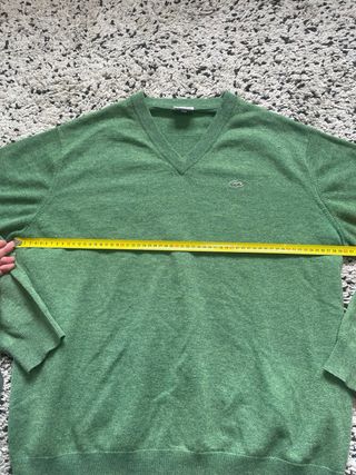Jersey Lacoste Verde Lana Vintage Y2K
