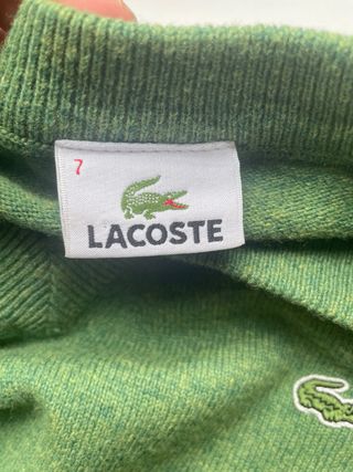 Jersey Lacoste Verde Lana Vintage Y2K