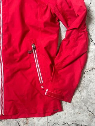 Chaqueta Cortavientos Tribord Roja Impermeable