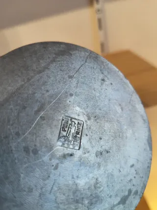 Jarra de zinc plateada