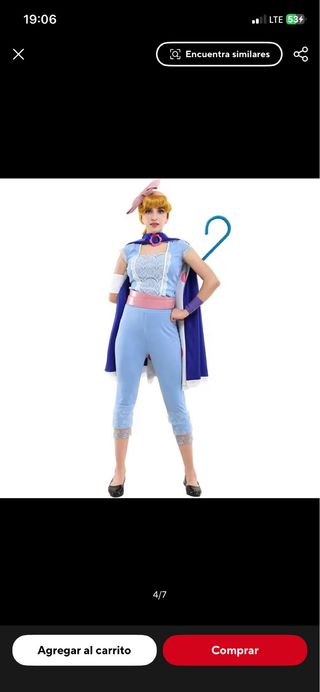Disfraz Bo Peep Toy Story Talla Única