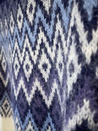 Jersey Benetton nórdico azul y blanco