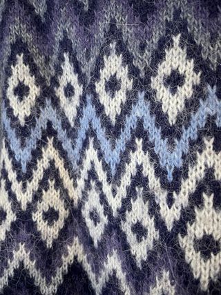 Jersey Benetton nórdico azul y blanco