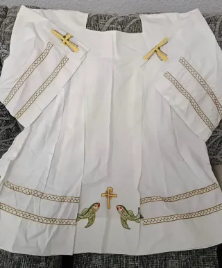 Roquete acólito bordado cadete/adulto